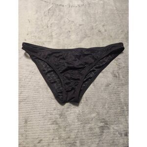 Victoria's Secret Black Scoop Scrunch Butt Swim Bottom Size M